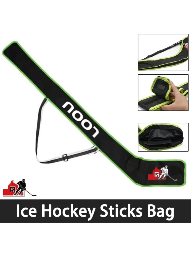 Sac de bâton de Hockey sur glace Portable, 1 pièce, étanche, une épaule, accessoires de bâton de Hockey de haute qualité avec bandoulière réglable