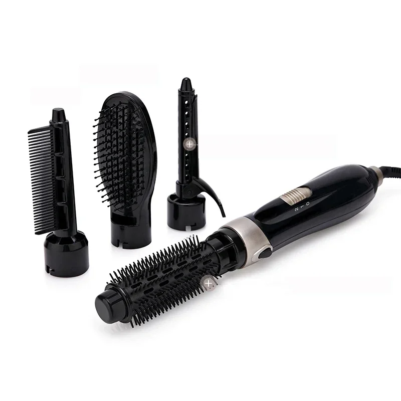 

New multifunctional hot air comb four in one negative ion hair dryer, hair straightener, curling iron, hair dryer, direct sales