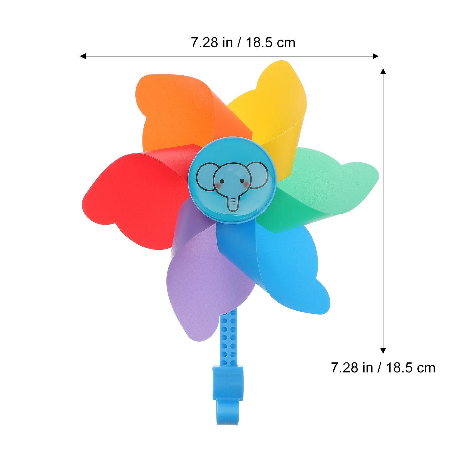 Moulin à vent de dessin animé pour enfants, roue à vent, jouet à vent en plastique, coloré, document pour enfants, 2 pièces