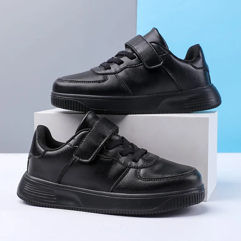 2025 أحذية رياضية للأطفال ربيع/خريف جديد بنين بنات أحذية رياضية أحذية رسمية عادية جلدية لينة سوليد الأطفال خفيفة ومريحة #6