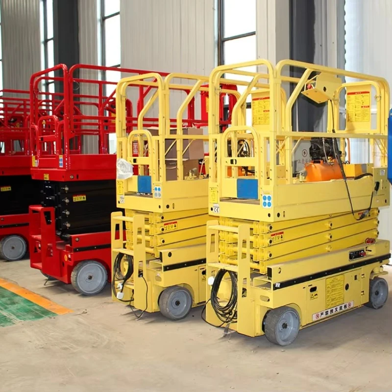 Electric Mobile Scissor Lift Self-Propelled Hydraulic Lift Scaffold Platform