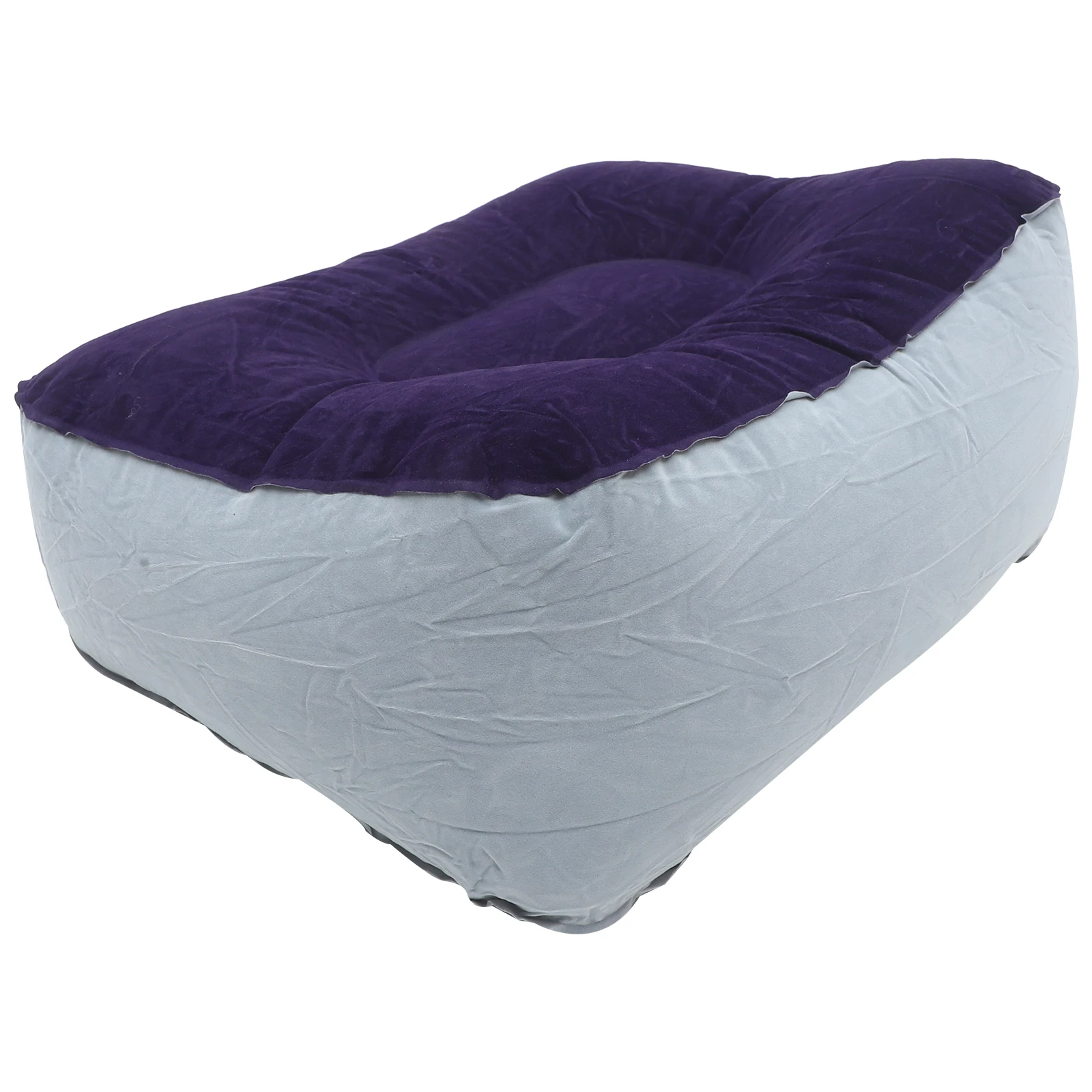 

Inflatable Foot Rest Cushion Flocking Pvc Portable Lightweight Travel Pillow For Plane Office Home Improve Blood Circulation