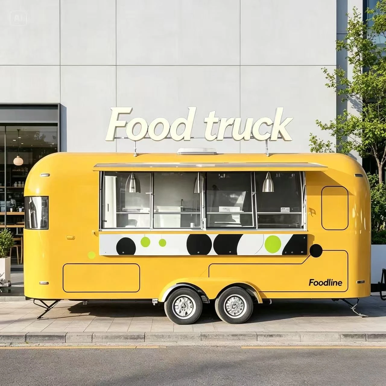 FL Customized Mobile Coffee Catering Trailer Fully Equipped Fast Food Truck Trailer for Sale Commercial Business Ready Setup