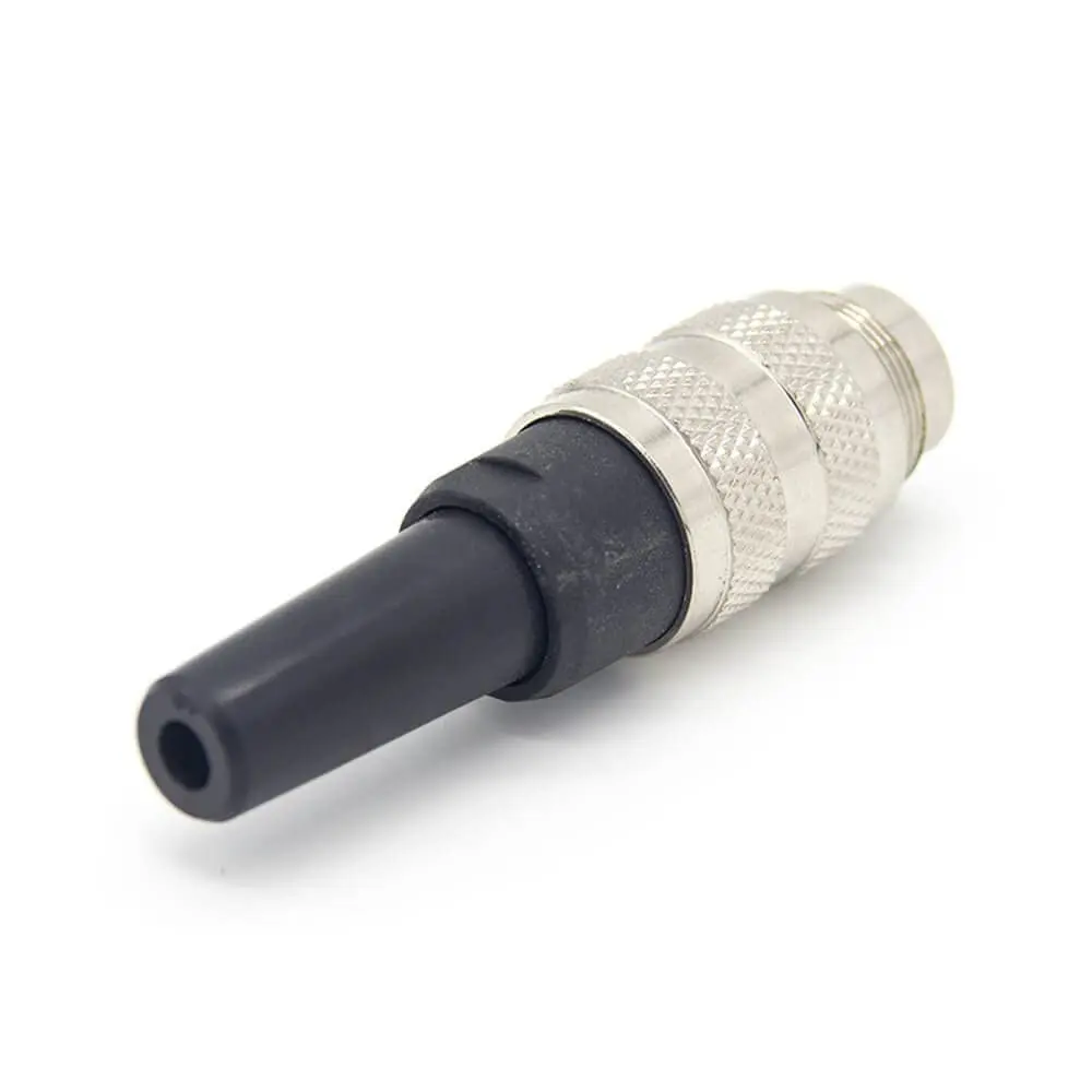 Connector M16 Male 5Pin Waterproof Straight Cable Plug Non-Shield