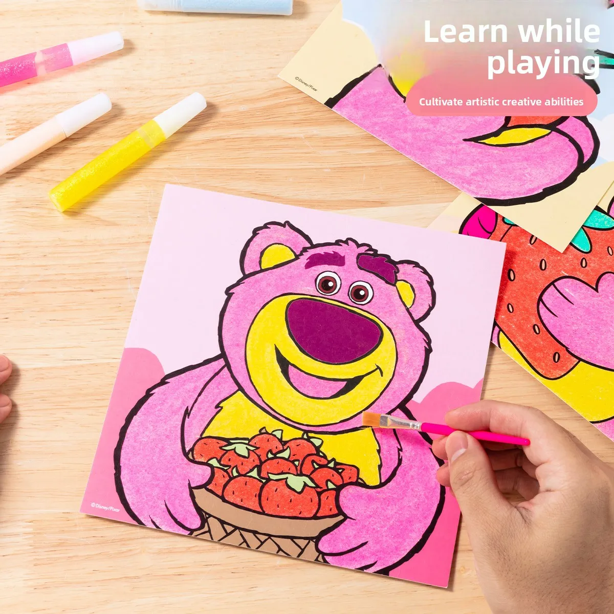 Disney's New Best-selling Sand Paintings Handcrafted Creative Sand Paintings Multi-color Parent-child Educational Colored Sand