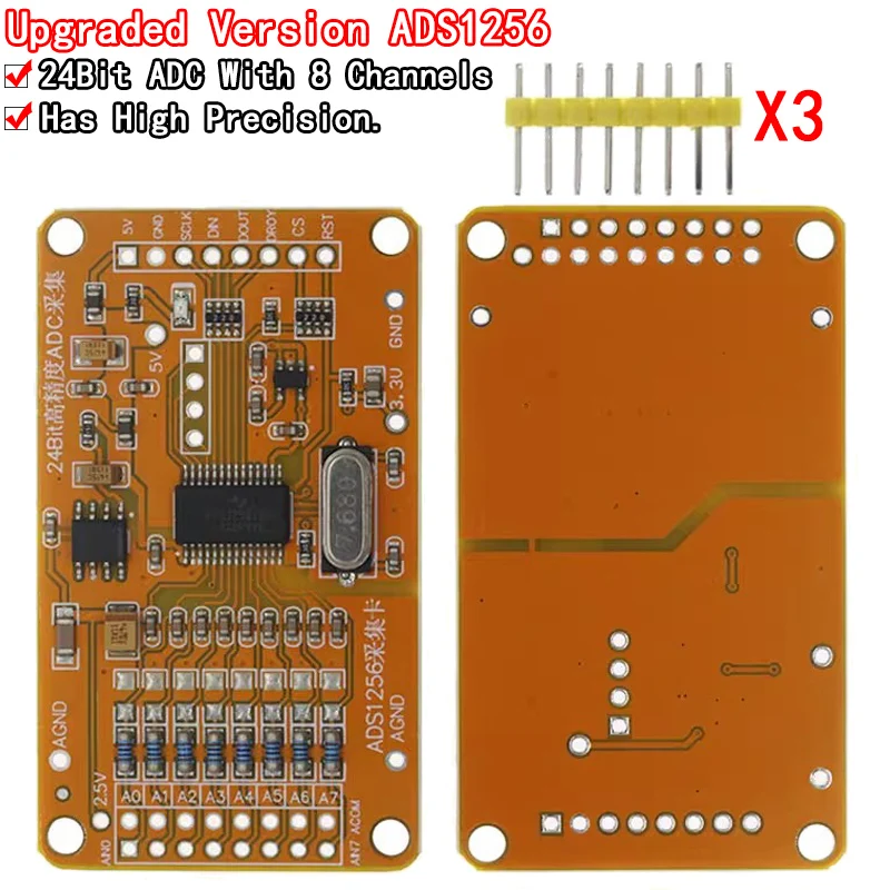 

Updated ADS1256 24 ADC8 road AD -precision ADC data acquisition module