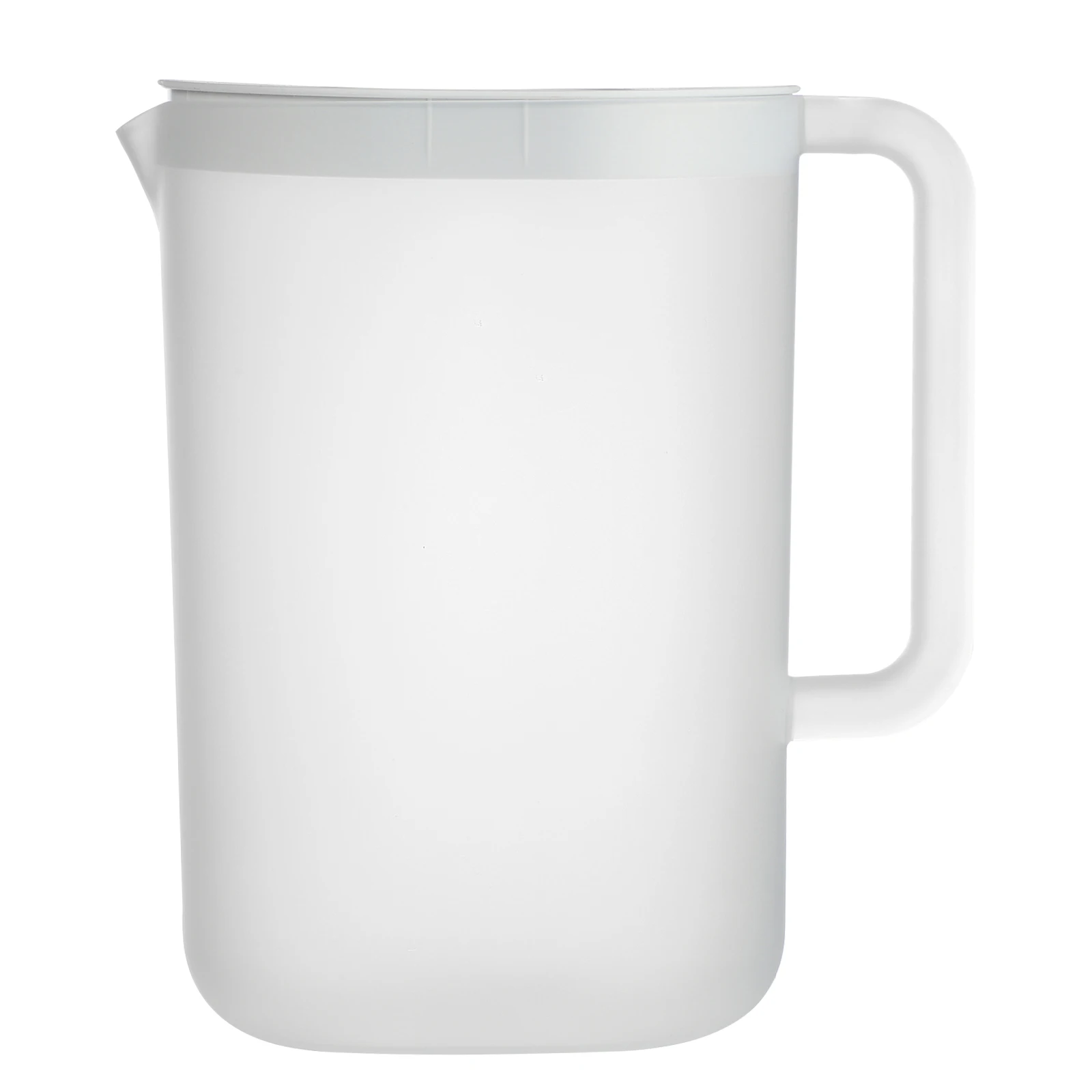 

Cold Water Pitcher Large Capacity Plastic Hiking Jugs Lid Design Heat Resistant Beverage Kettle Scale Family Party Kitchen Bar
