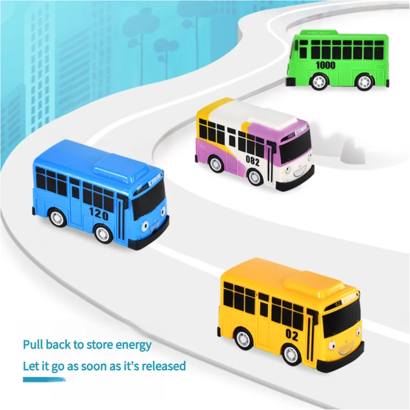 Mini autobús de juguete extraíble para niños, lindo vehículo corredizo, puerta que se puede abrir, juguete educativo de autobús escolar para niños y niñas, regalos de cumpleaños