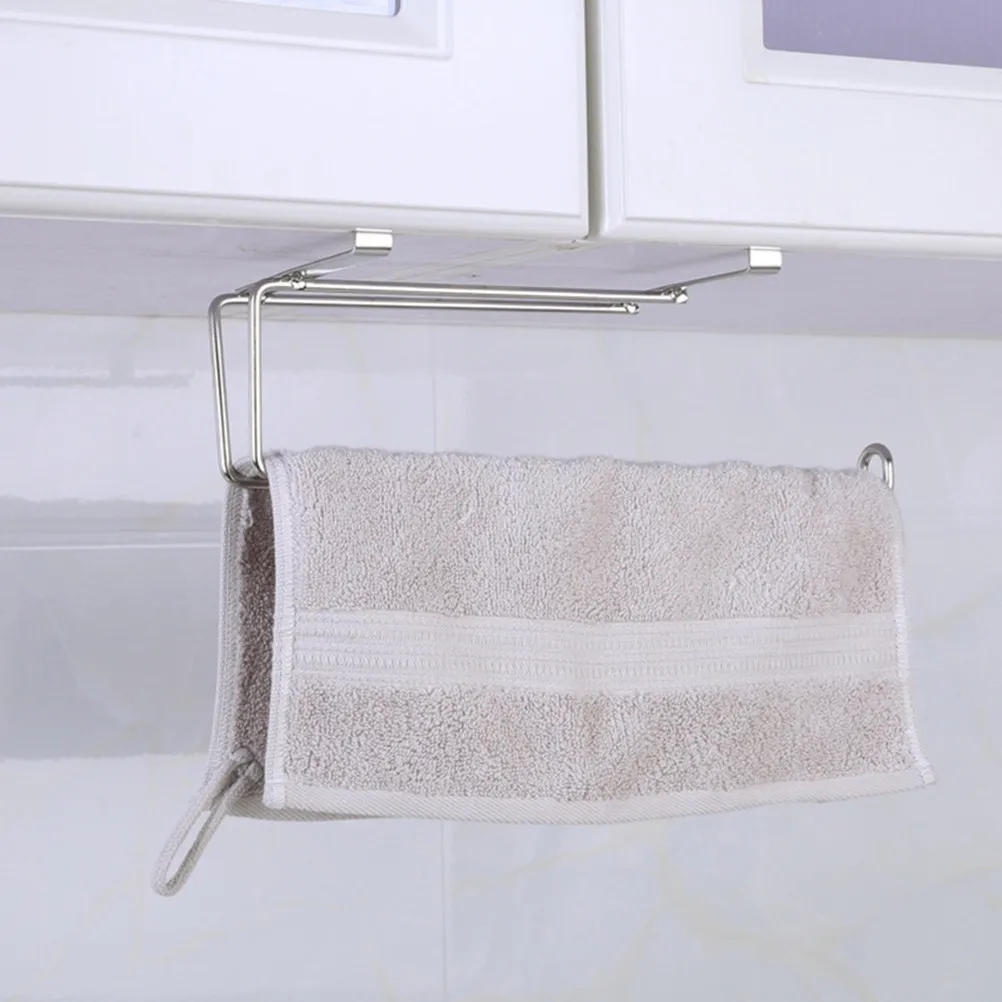 

Multifunctional Roll Paper Holder Hanging Kitchen Bathroom Tissue Rack Practical Space Saving Storage Organizer