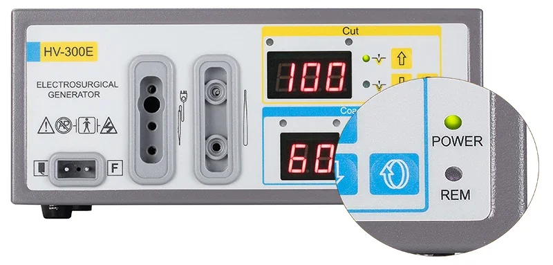 100W Frekuensi Tinggi Electrocautery ESU Bipolar Diathermy Mesin Bipolar Koagulator Portabel