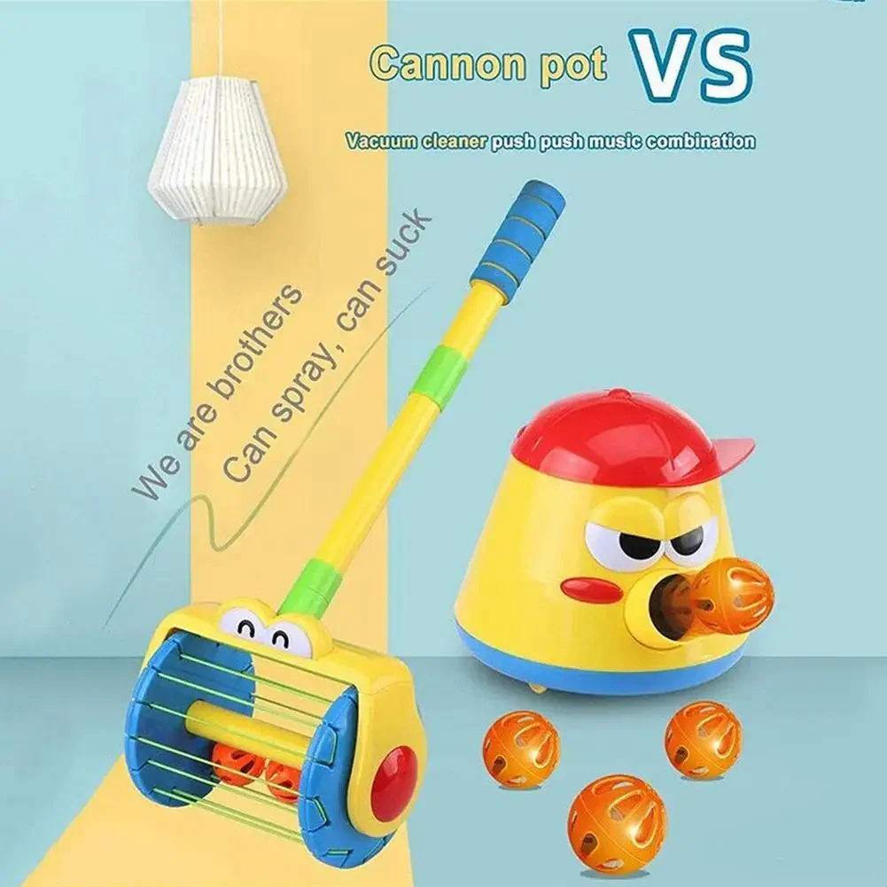 เครื่องดูดฝุ่นเด็กไฟฟ้าเปิดตัว Ball Bubble รดน้ํากลางแจ้งจับสามารถสเปรย์ Push ของเล่นสําหรับ Babys XMAS ของขวัญวันเกิด