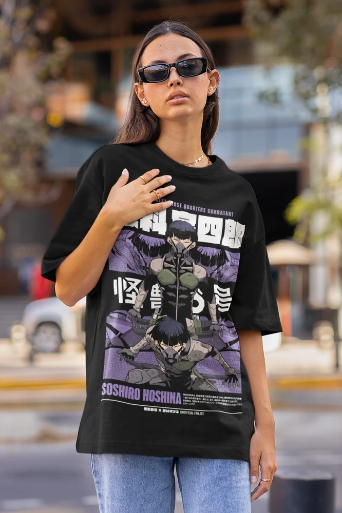 Kaiju no 8 T-shirt Mina Shiro kaij Manga Horror Anime Gift Shirt All Size