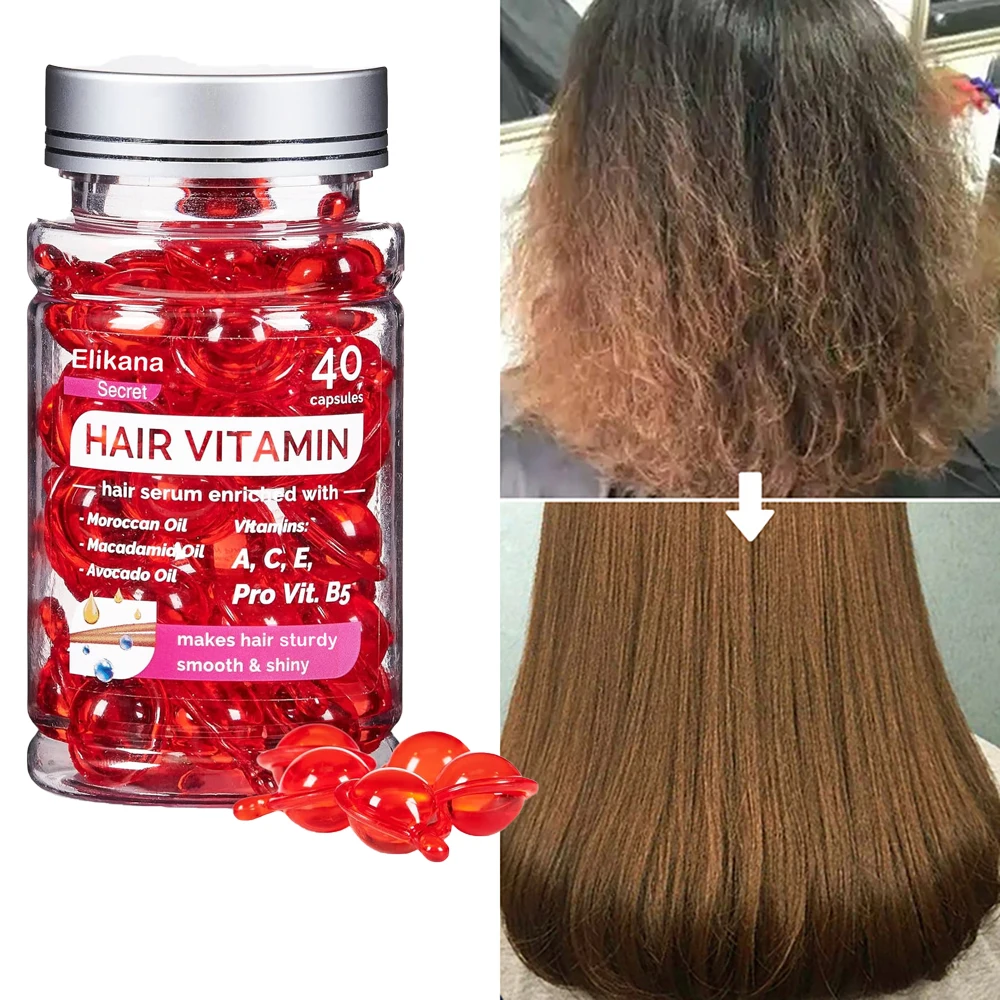 

Nut Oil Hair Care Essential Oil Moroccan Hair Conditioner Capsule Improve Dry Frizzy Hair Repair Smooth Glossy Wash Free Essence