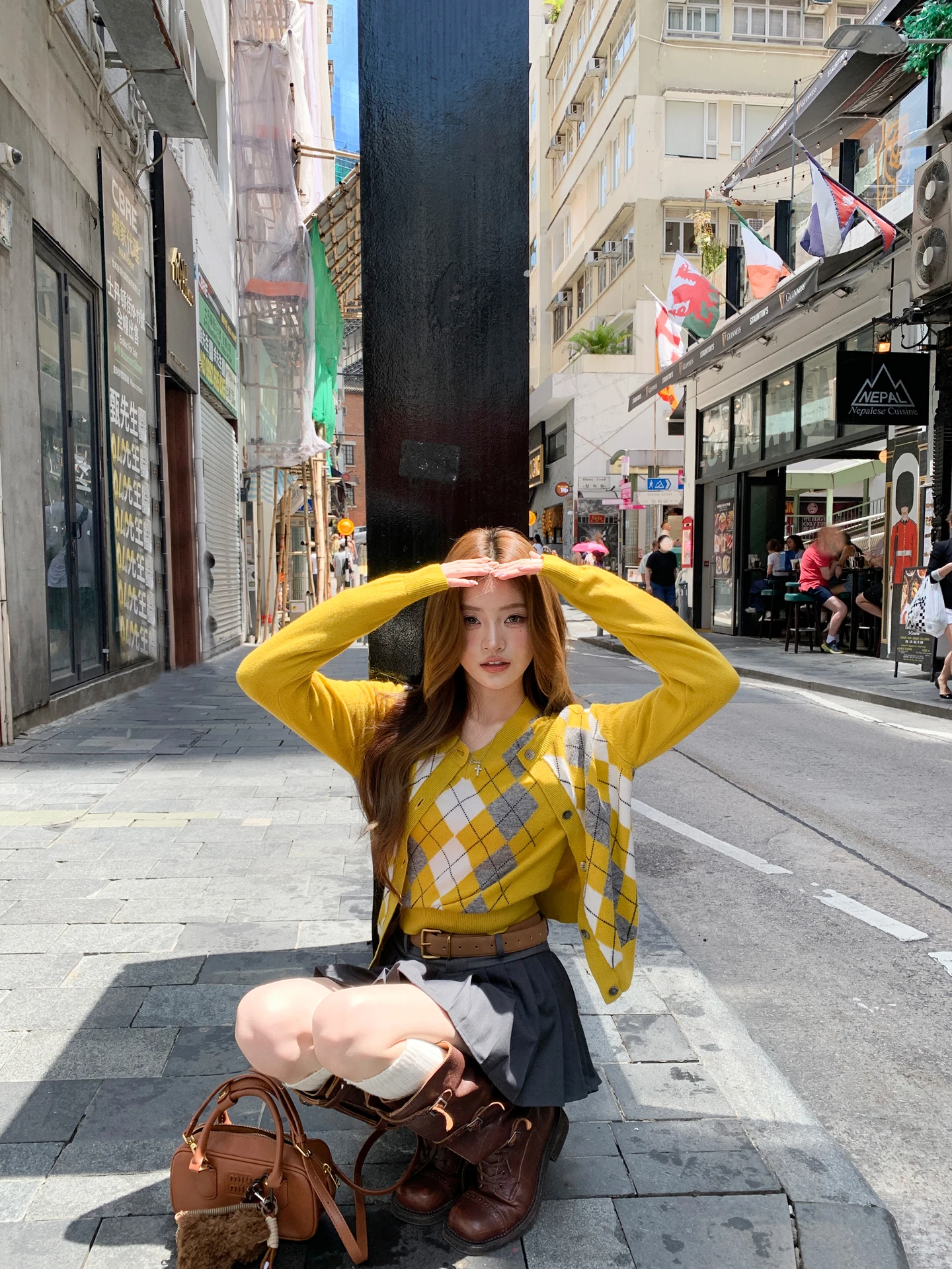 

Винтажный вязаный свитер цвета Sle Blo, женский топ Earth Store, осенний утягивающий универсальный открытый кардиган с ромбовидным узором