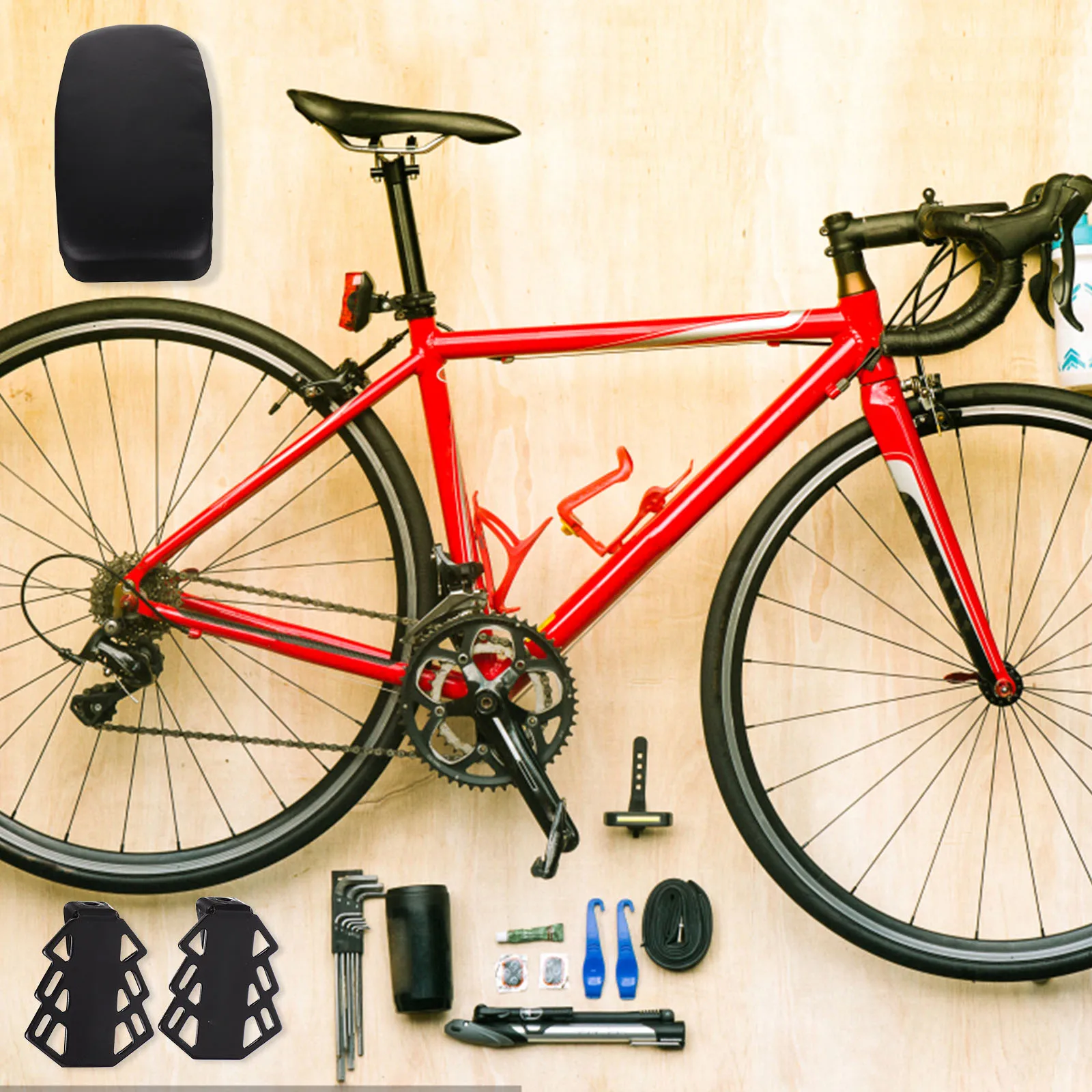 

Bike Back Seat for Bicycle Rear Footrests Cushions Pedal Feet Pedals Pad Adult Seats