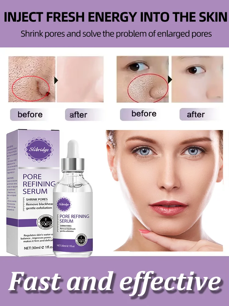 Facial Pore Shrinking Serum Moisturizing Oil Brightens Long-lasting Calming For Sensitive Skin Care