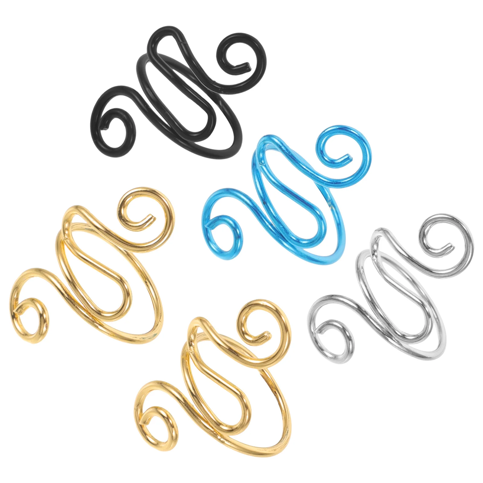 5 قطعة حلقات الحياكة الكروشيه التوتر الدائري قابل للتعديل إصبع حلقة الغزل دليل للخياطة الحرفية الكروشيه اكسسوارات أداة للحرف اليدوية