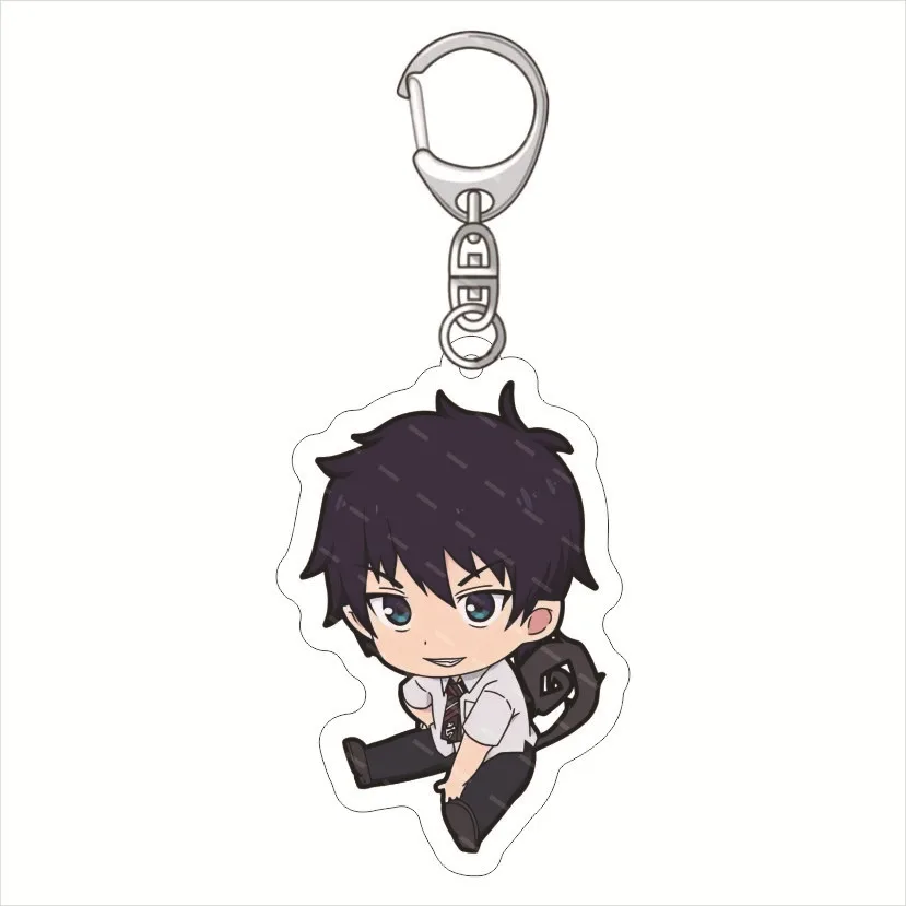 55MM Anime Blue Exorcist‌ Figure Okumura Rin Mephisto Pheles Moriyama Shiemi Angel Acrylic Keychain Kawaii‌ Chrismas Gifts view 5