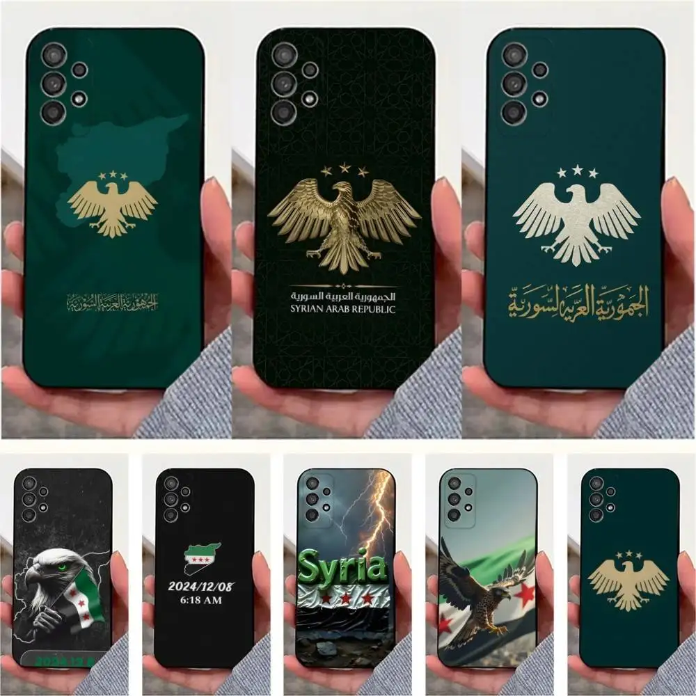 

FREE ART SYRIA FLAY Phone Case For Samsung S25,S24,S23,S22,S20,S21,S10,Ultra,Plus,Lite,FE,Soft Silicone Black Cover