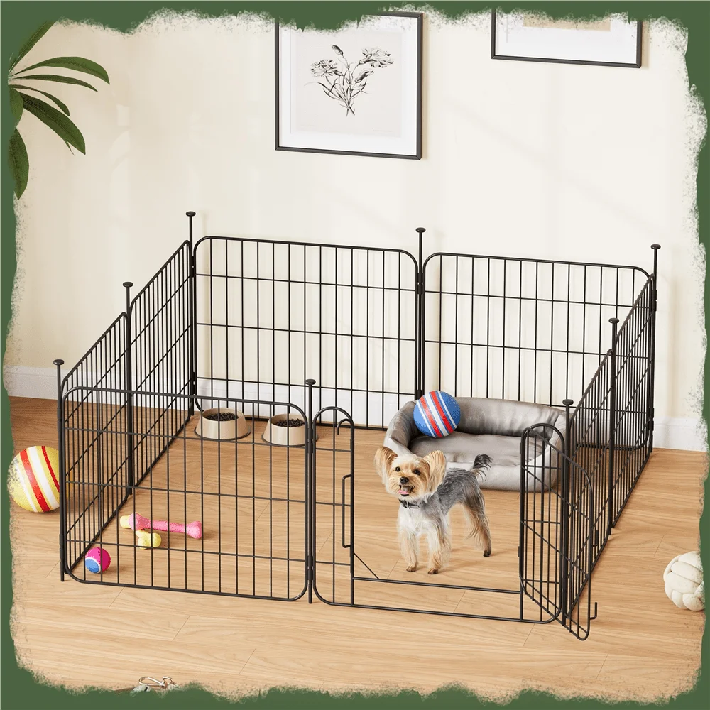 

1PC Modern Dog Playpen Panels With Door For Small Dogs