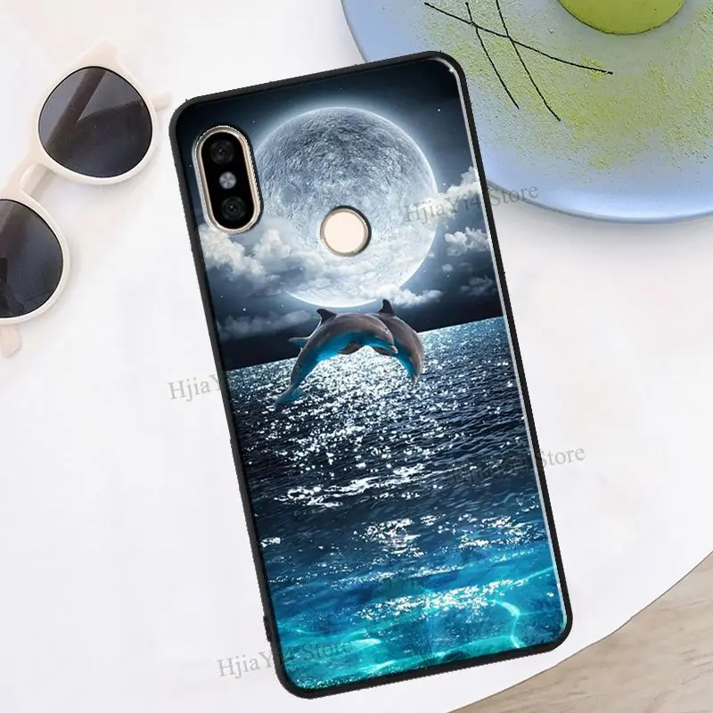 Cute Dolphin Ocean For Redmi Note 11 Pro Phone Case For Redmi Note 10 Pro 7 8 9 Pro 10S 9S Redmi 10 9A 9T 9C