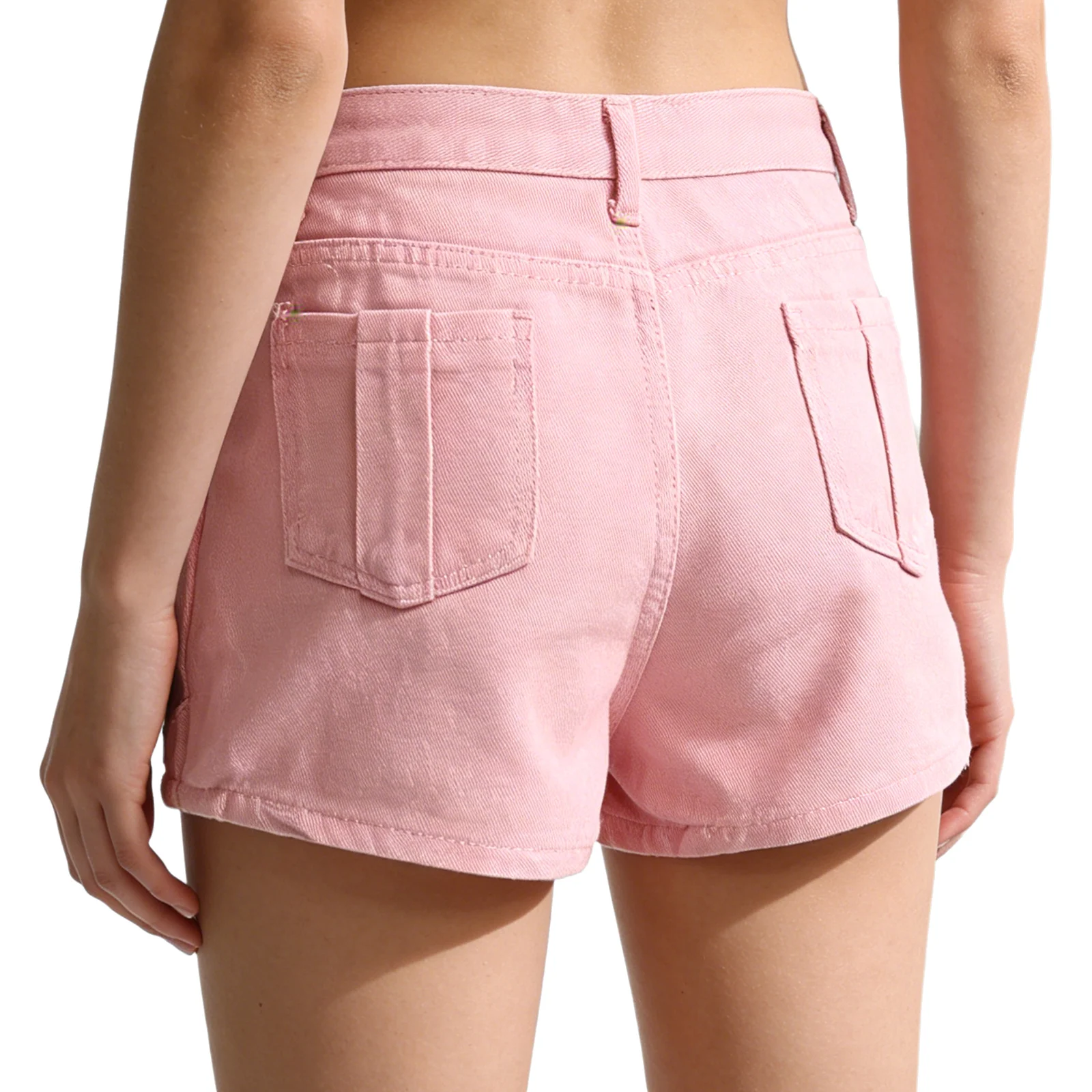 Womens Denim Shorts Culottes High Waist with Front Irregular Overlay Design Stylish Skorts for Daily Casual And Office Weekends