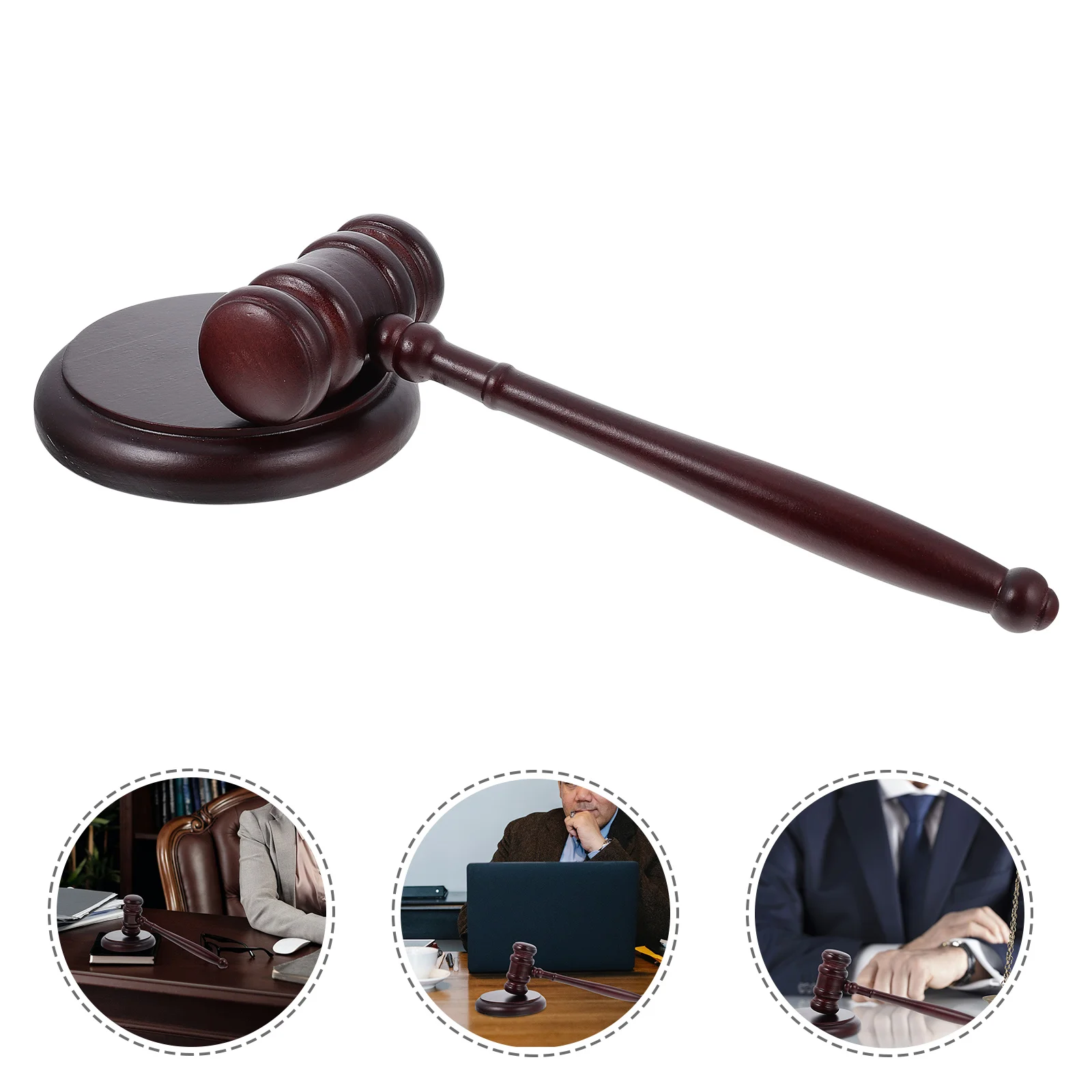 Judge Hammer Auction Toy Gavel Plaything Role Set Auctioneer for Wooden Judge's