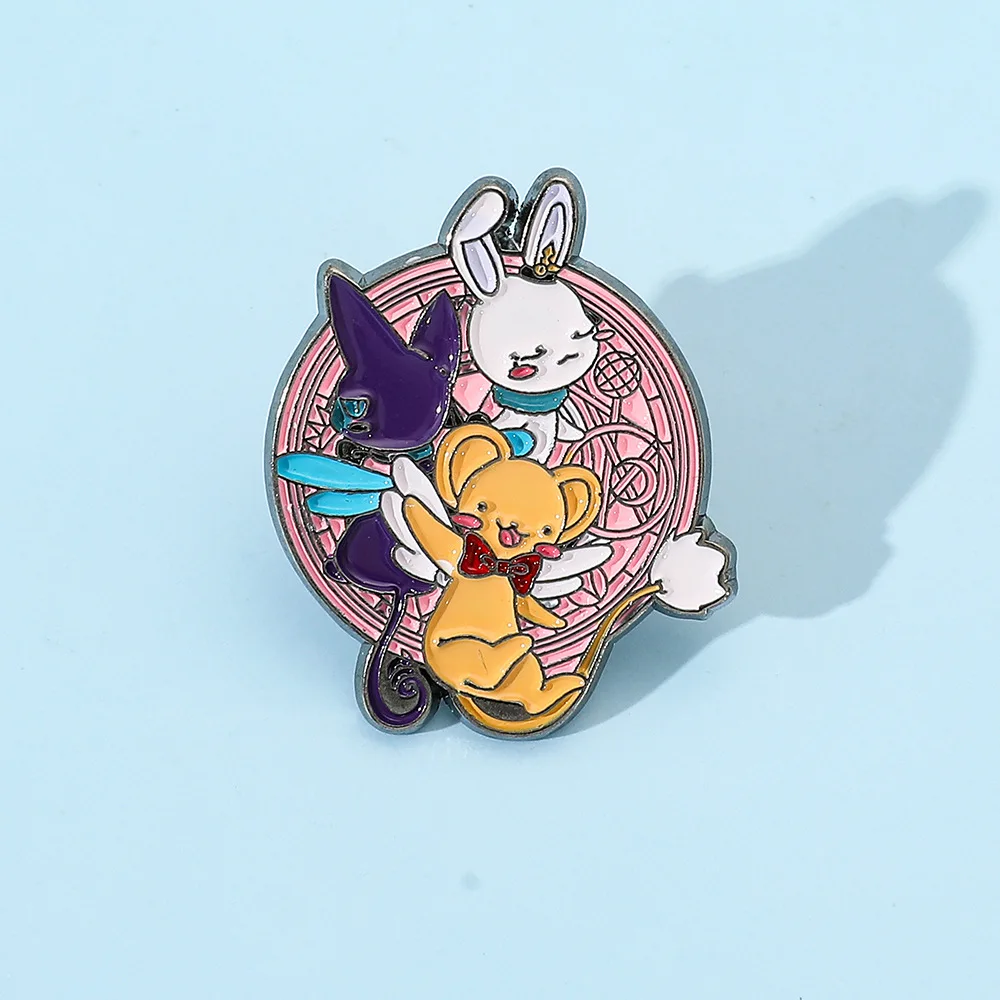 Rabbit Brooch Cute Animal Shape Metal Badge Small Accessories Wholesale Cap Pins and Badges Brooches for Clothing Backpack Pin