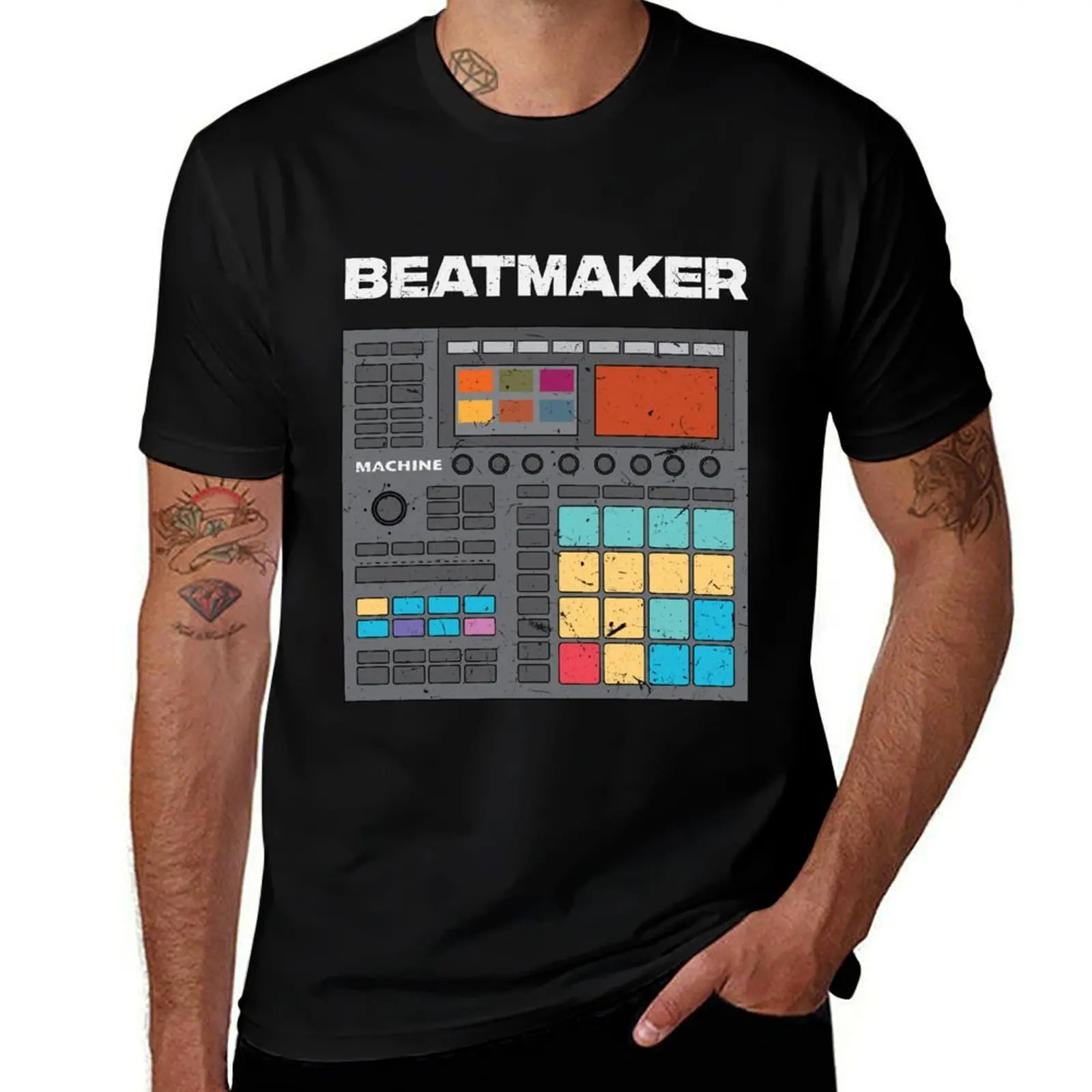 

Groovebox Beatmaker Sampler MIDI Sequencer Vintage Style T-Shirt t shirt man luxury t shirt man plain t shirt for man T-Shirt