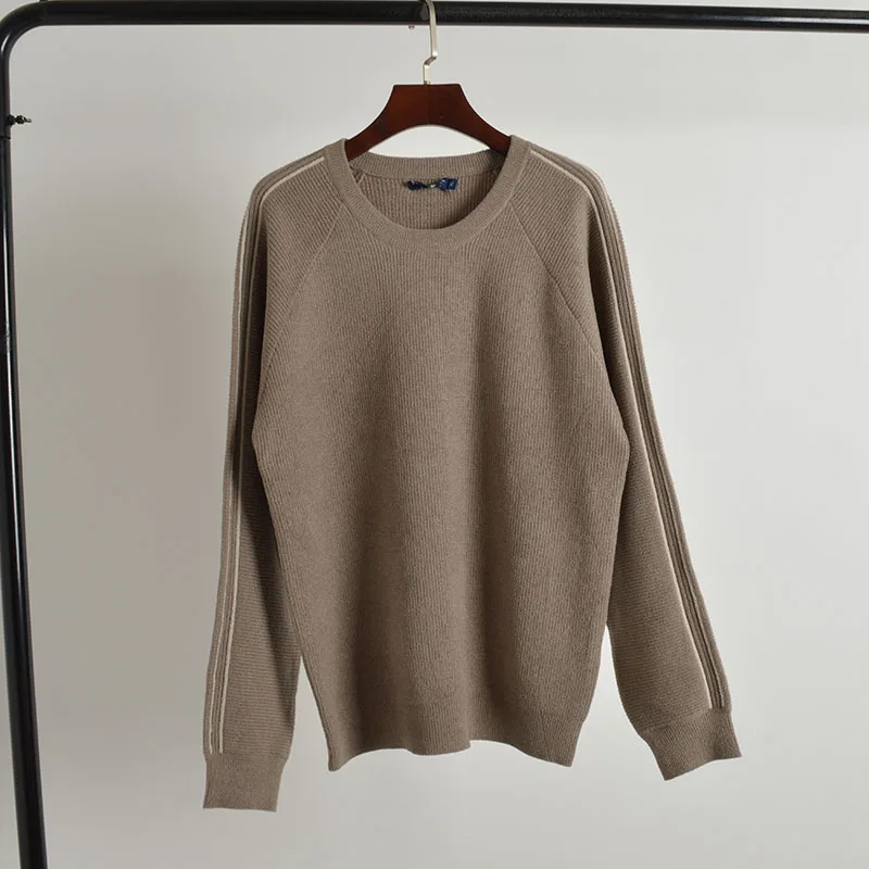 

Warm Basic Long Sve round Ne Sweater Thiened Autumn Winter Men's T-irt Overhead Knittedwear Color Regular Fit