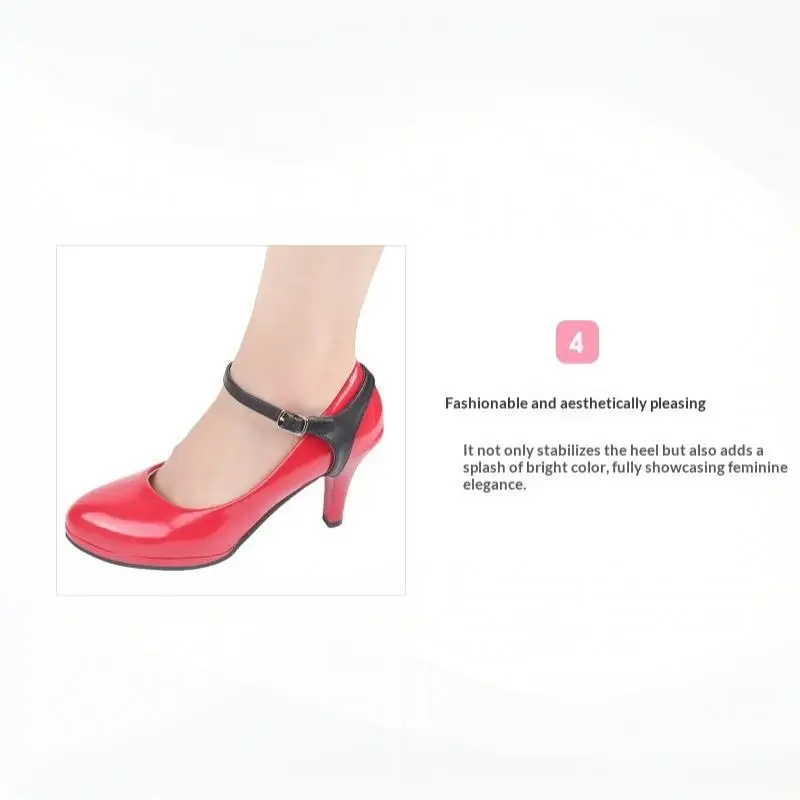 1 Paar High Heels Bündel Schuhbänder zum Fixieren, rutschfeste Riemen, Damen Schnürschuhbänder, Schuhzubehör – Detail 8