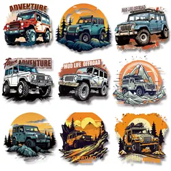 Mud Life Adventure  Off-Road Vehicle Fast Cool Furious Iron-on Transfers for Clothing Washable Easy to Use DIY Decoration