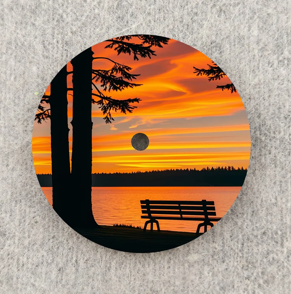 NH35 Dial Sunset Lake Creative Dial 28.5mm Dial Colour Dial NH36 Dial Fit NH35/36 Movement Watch Parts Replacement Custom LOGO