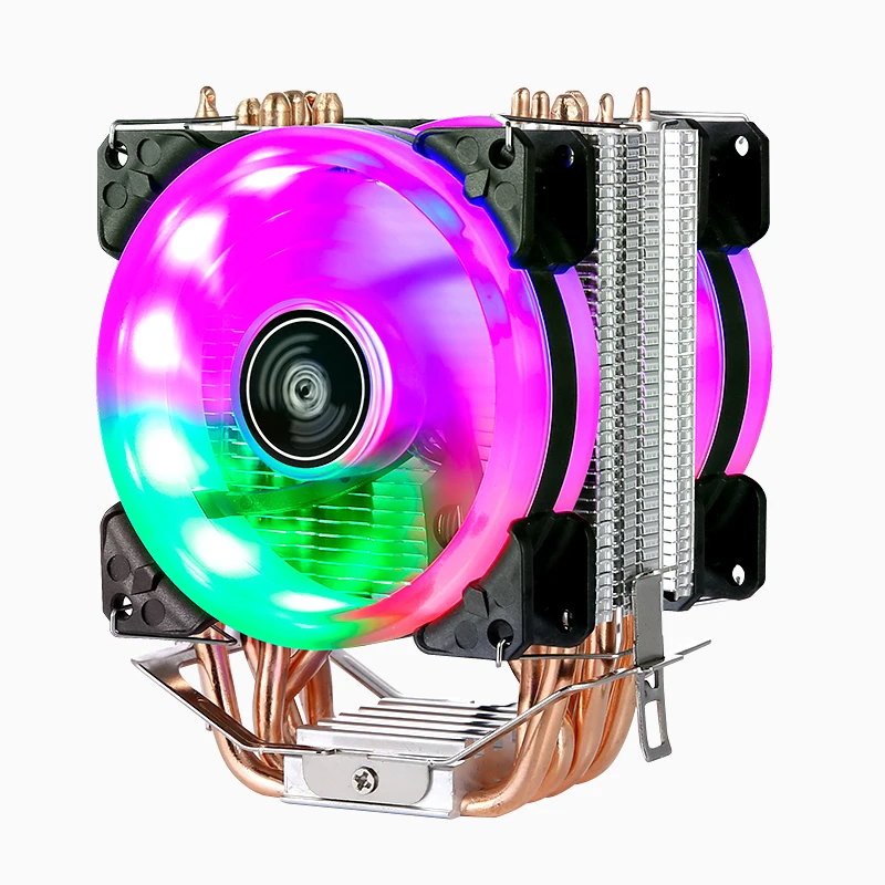 2/4/6 Heat Pipe PC Processor CPU Cooler 90mm Fan 4Pin/PWM Air-cooled install LGA115x 1200 1700 2011 x79 x99 2066 AMD am3 AM4 AM5