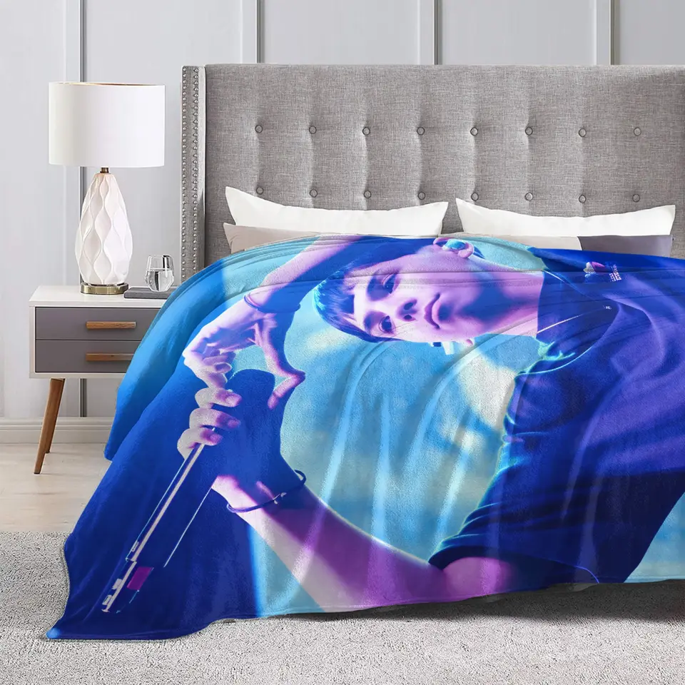 Manta suave y cálida de Milo J 111, para acampar, felpa, estampada, para cama y sofá, cubrecama de franela 3