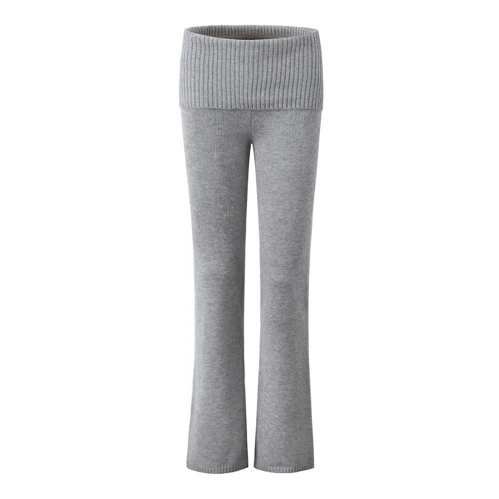 

Женский облегающий комплект из двух предметов Spice Girl, осенне-зимний вязаный кардиган с капюшоном и брюки с низкой талией, повседневный ансамбль