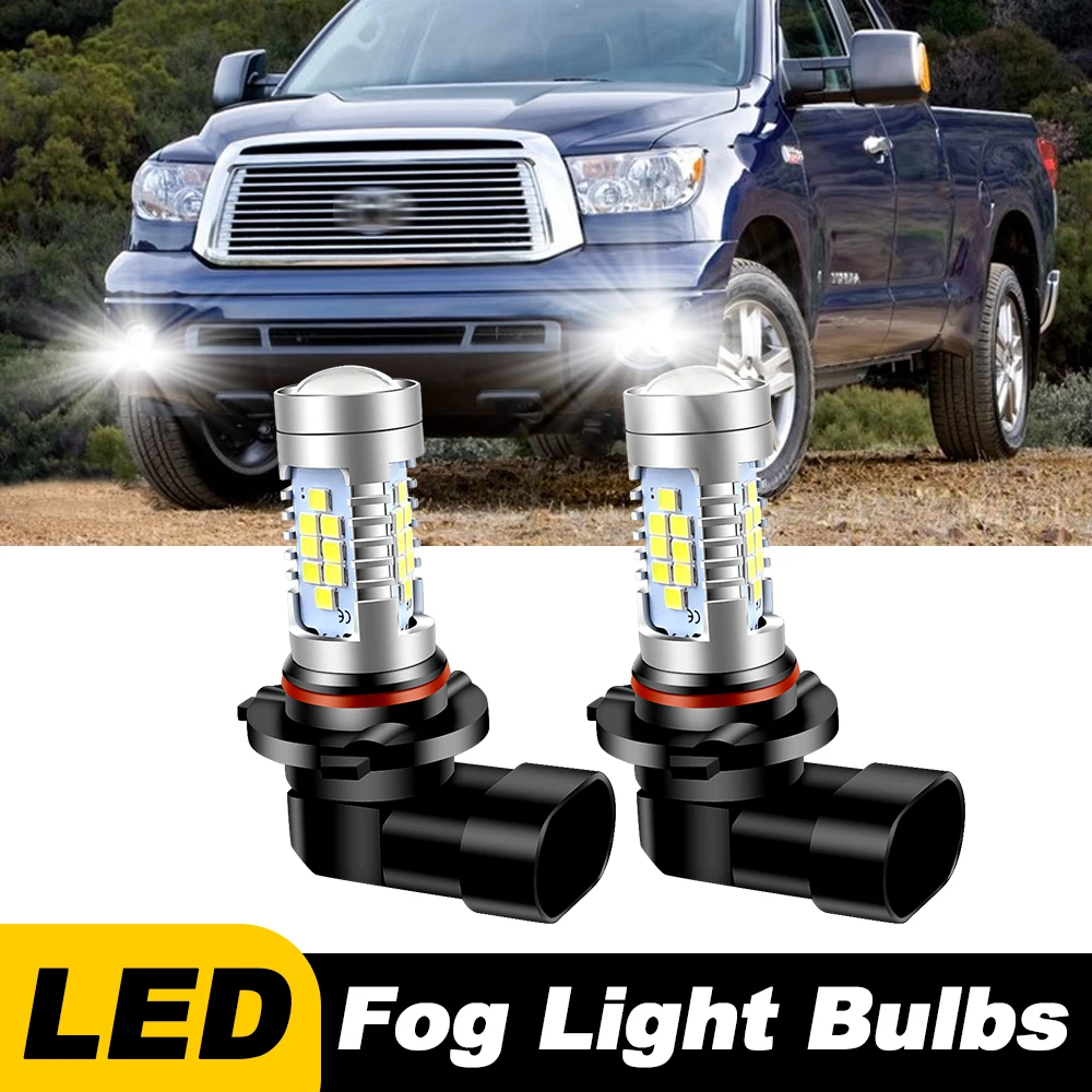 2pcs For Toyota Tundra 2007 2008 2009 2010 2011-2013 Car LED Fog Light Blubs 30SMD 9145 White Crystal Blue Driving Running Lamp