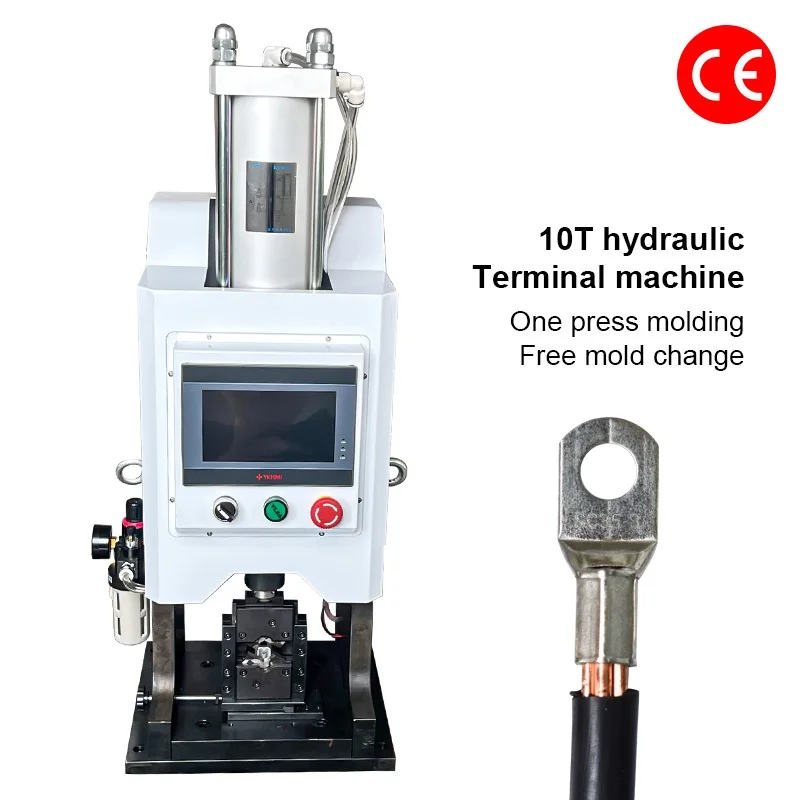 2024 10T Pneumatic Terminal Crimping Machine Tool Hexagonal Electric Hydraulic Crimping Tools Terminal Crimping Machine