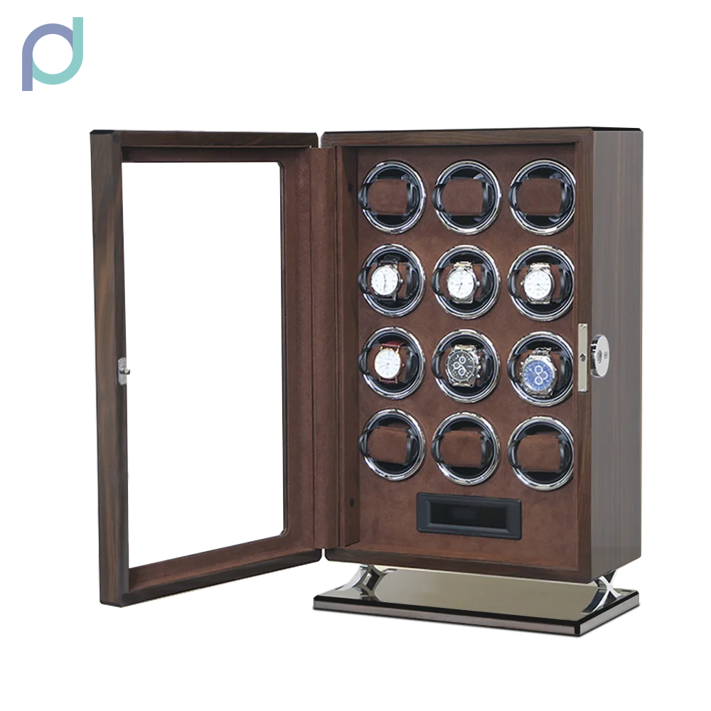 Luxury 2/4/6/9/12 Watches Storage Box Protective Wooden Watch Winder with Automatic Chain Home Storage Case for Luxury Watches