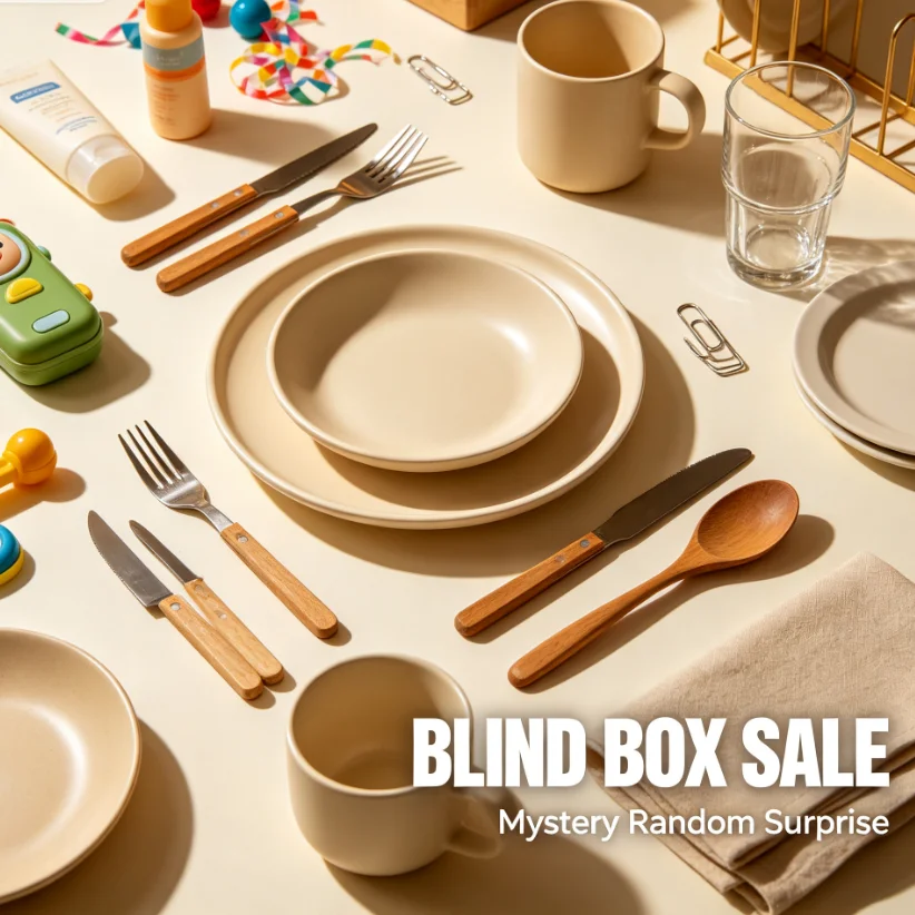 New Arrival Tableware Blind Box Mystery Random Household Dining Blind Box
