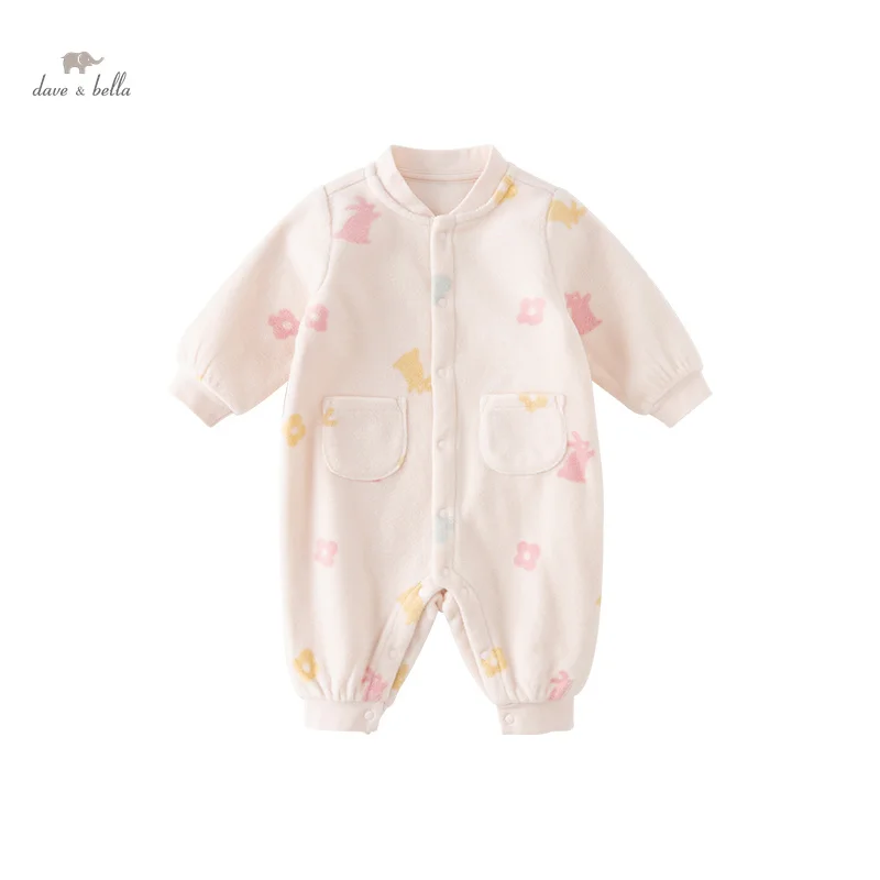 Dave Bella Baby Jumpsuit Bodysuit for Newborns Creeper Autumn Girls Boys Romper Casual Fashion Print Lovely DB3236536