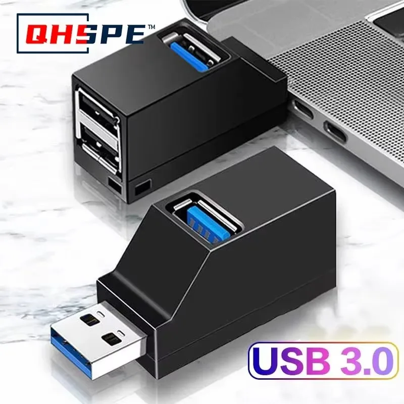 

Для ноутбука, адаптер-концентратор USB 3.0, удлинитель для устройства чтения карт USB 3.0, высокоскоростной USB 2.0, мини-сплиттер, от 1 до 3 портов