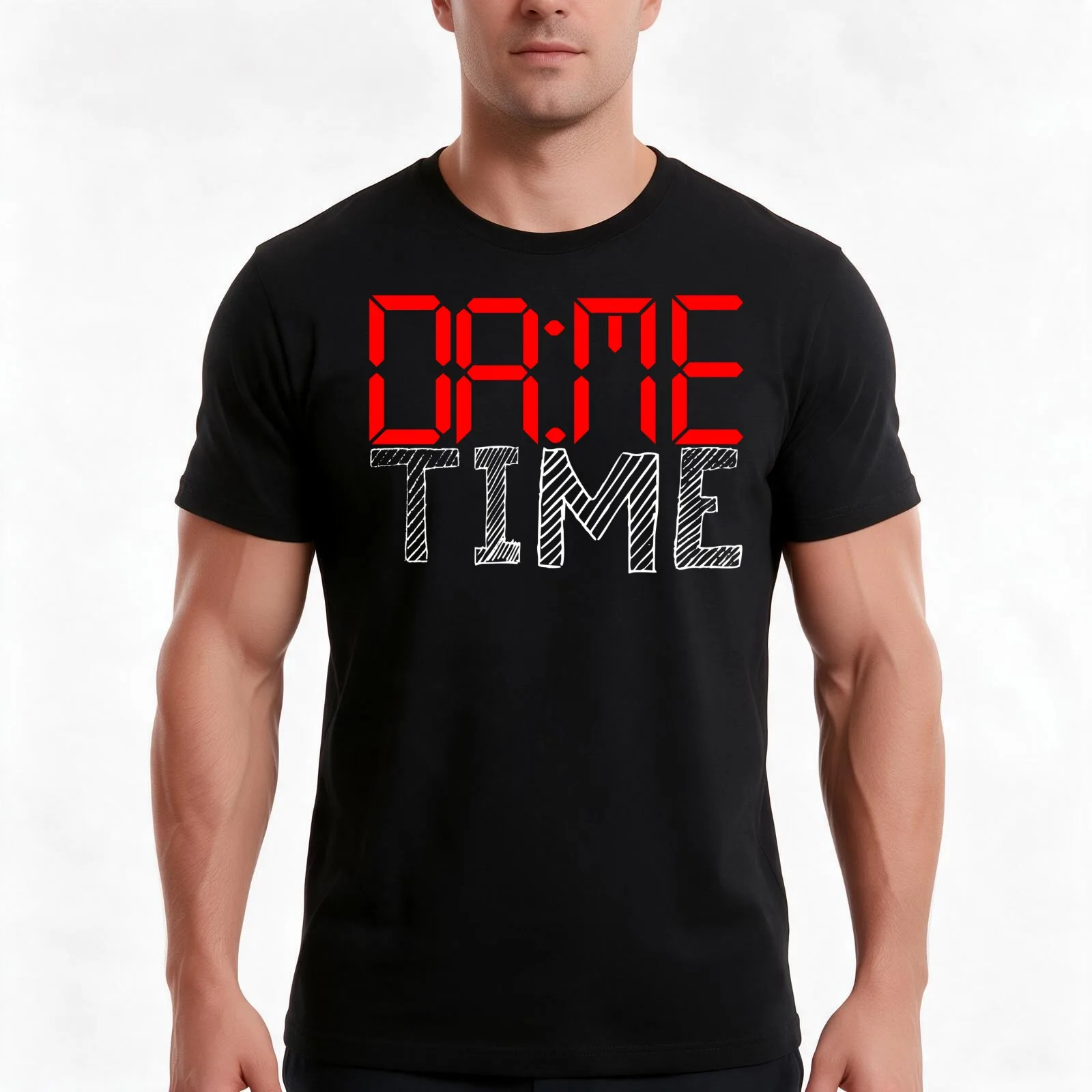 Dame Time T-Shirt Summer Casual Cotton Tee Oversized Streetwear Tops Vintage Graphic Print Loose Fit Short Sleeve