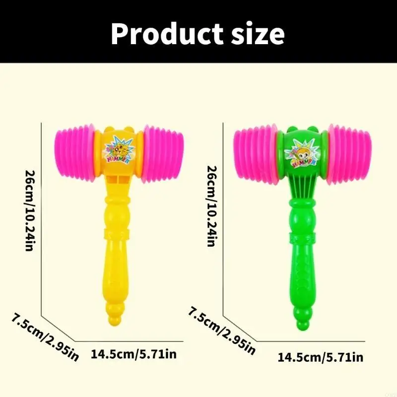 Corb Toy sensorial juguete chirriante juguete para niños Instrumento musical juguete plástico portátil para recién nacidos