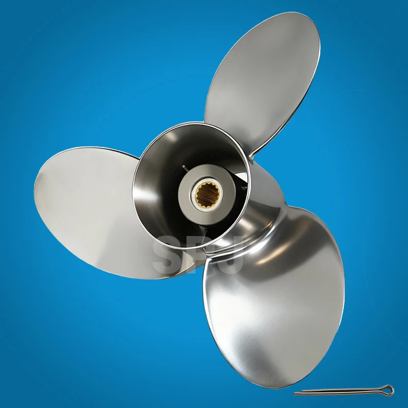 

Левосторонний оригинальный гребной винт из нержавеющей стали для морских двигателей 58133-ZY3-B19LX, 3-лопастной, 15 1/4*19, для подвесных моторов