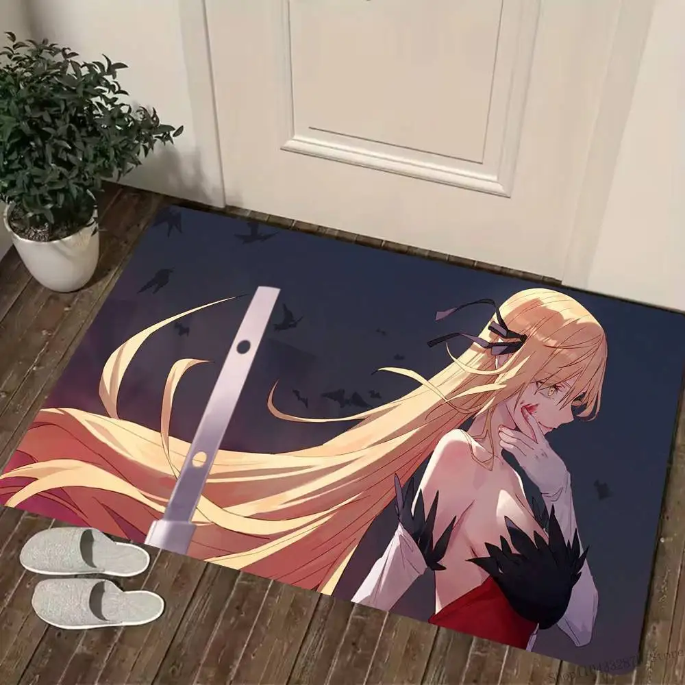 Kizumonogatari аниме Kiss Shot напольный коврик коврики домашний ковер для ног впитывающий противоскользящий домашний декор