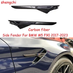 M5 F90 parafango laterale nero lucido in fibra di carbonio per BMW M5 F90 parafango laterale coperture per sfiato aria 2017-2023