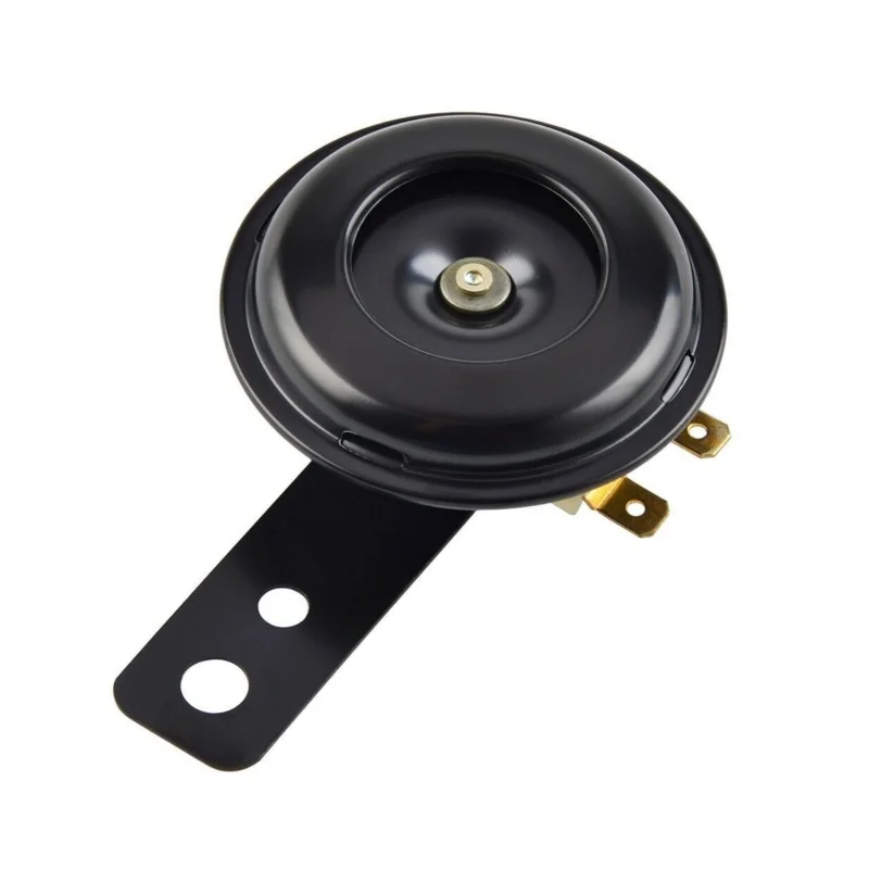Motorcycle Horn 6v Black Electric Horn Loud 105db Strong Shock Universal 18W 1.5A - view 2