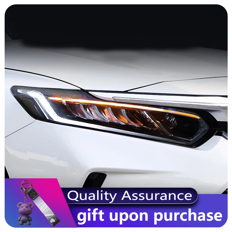 

Фары для Honda Inspire 2019-2023, передний фонарь DRL, динамическая фара, указатель поворота, светодиодный объектив проектора, автомобильные аксессуары