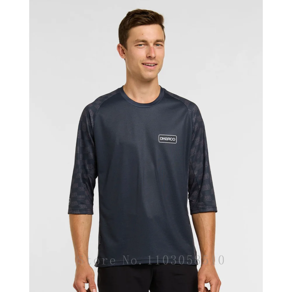 

Мужские мотокроссовые эндуро-футболки с длинным рукавом для даунхилла, 100% полиэстер, для велоспорта, горных велосипедов, DH, велосипедные гоночные костюмы